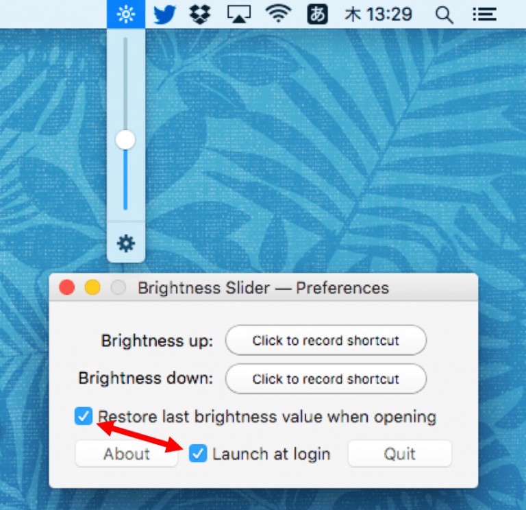 mac brightness slider